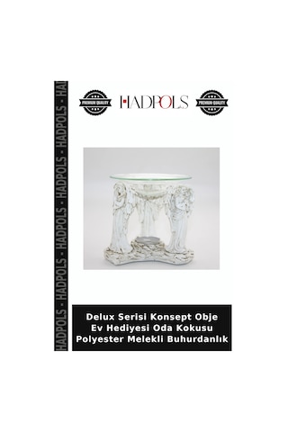 Delux Serisi Konsept Obje Ev Hediyesi Oda Kokusu Polyester Melekli Buhurdanlık Diğer