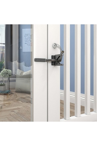 Besthome1 Suntek Çelik Çit Kapı Mandalı, Bahçe Dış Kapı Lock, Güvenlik Kilidi