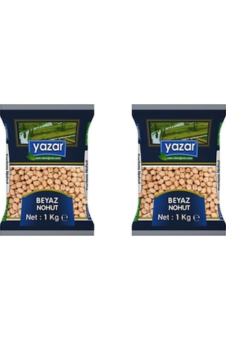 Yazar 12 MM Yerli Beyaz Nohut 2 x 1 KG
