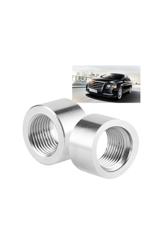 Wezone 2 Adet M18x1.5 İç Dişli Oksijen Sensörü Somunu, Paslanmaz Çelik Ss304, Motor Lambası Tamiri, Evrensel Araçlar İçin