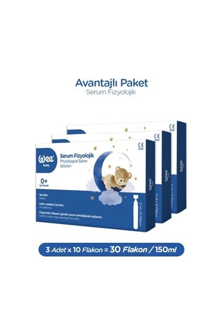 Fizyolojik Serum, 10'lu Paket 10x3