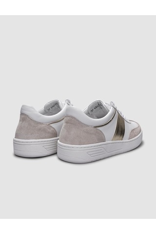 %100 Hakiki Deri Bej Kadın Spor Ayakkabı-bej Bej