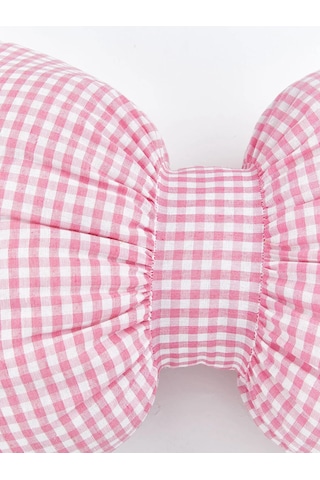 Pembe Fiyonk Figürlü Dolgulu Kırlent