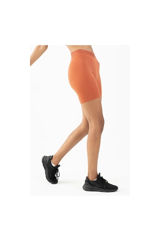 Maraton Active Slimfit Kadın Şort Fitness Kiremit Şort 22283-kiremit Kiremit