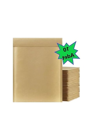Balonlu Kraft Zarf, 17x25+5 Cm Boyutunda, 10 Adet İle Güvenli Gönderim