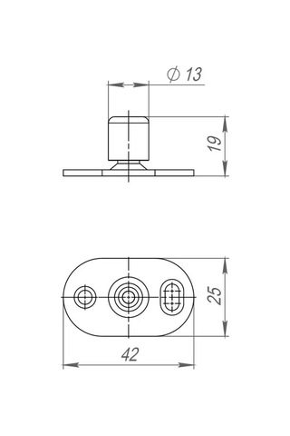 Armadillo Sürgülü Kapılar İçin Alt Yönlendirici Makara 147599810 Gri
