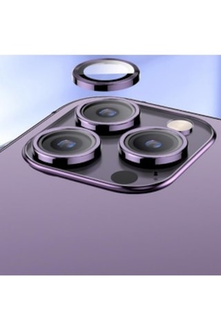 Apple Uyumlu iPhone 14pro/14promax Kamera Lensi Koruma Camı Safir Metal
