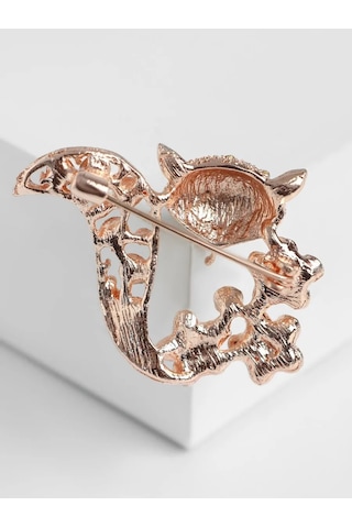 Queen Fair Taşlı "tilki" Broş 170211123 Beyaz