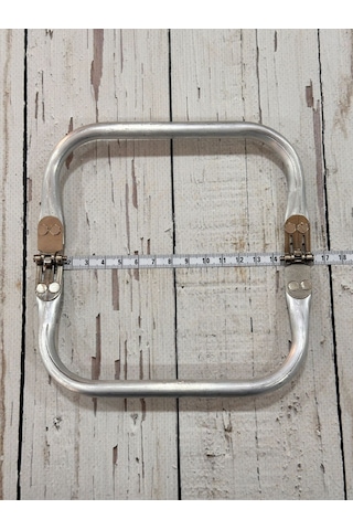 Metal Gizli Çanta Bursu 16 Cm 1 Adet Açık Gri - Gümüş