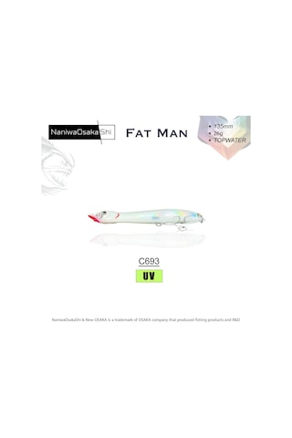 Naniwaosakashi Fat Man 135mm 26gr Topwater Sahte Balık
