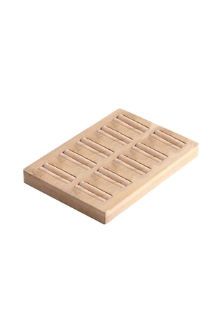 Trendooze Yüzükler Yuva Tutucu Tepsisi Stylea-10 Sergileme Mücevher Küpe E Düzenleyici Bej Ahşap 10 Gn