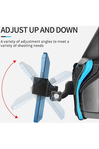 Outfire Telefona Ve Aksiyon Kamera İle Uyumlu Kask Çene Bağlantı