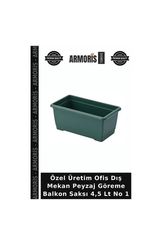 Özel Üretim Ofis Dış Mekan Peyzaj Göreme Balkon Saksı 4,5 Lt No 1
