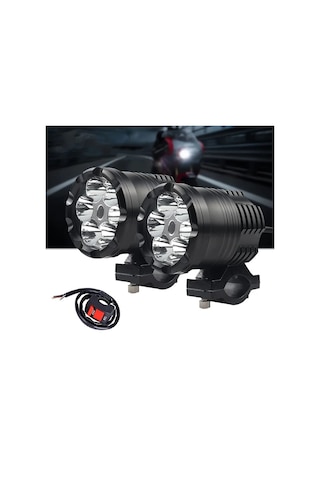 Motion003 Nlpearl Led Motosiklet Köpük Işığı 2 Adet Işık 1 Adet Anahtar 12v Sert Kablolama Motorlu Araçlar