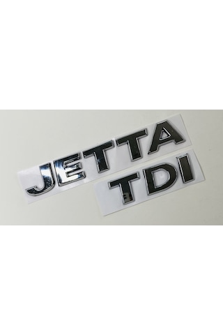 Volkswagen Jetta 2010 - 2014 Tdi Arka Bagaj Yazısı Krom Set
