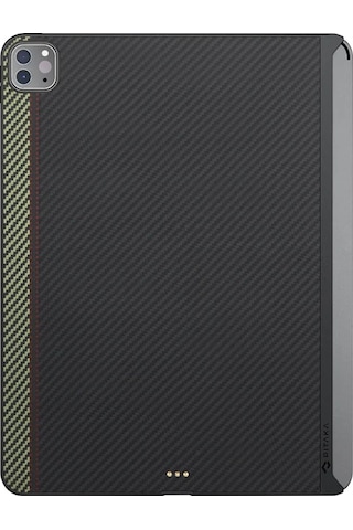Apple Uyumlu iPad Pro 11 2021 3.nesil Kılıf Aramid Fiber Pitaka Ultra-slim Classic Serisi Siyah-yeşil