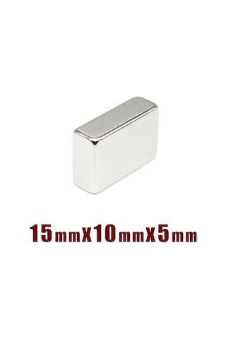 10 Adet Köşeli Neodyum Mıknatıs Mgnet 15 Mm X 10 Mm X 5 Mm