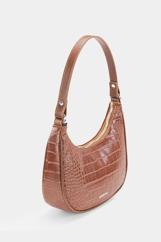 Housebags Kadın Taba Krokodil Oval Omuz Çantası 240 Taba