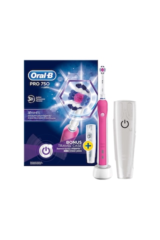 Oral-B Pro 750 Şarj Edilebilir Diş Fırçası + Seyahat Kabı
