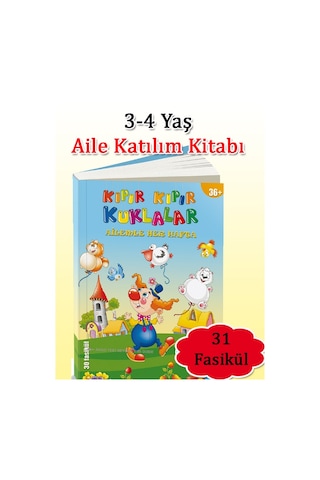 Kıpır Kıpır Aile Katılım Etkinlik Kitabı 31 Fasikül 3-4 Yaş