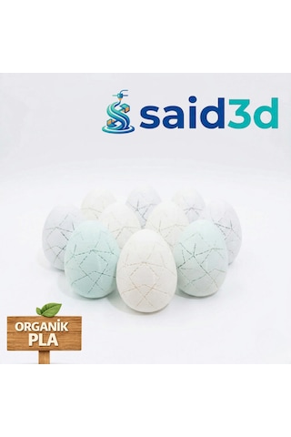 Said3d Sürpriz Orman Hayvanları 3d Baskılı Kırılabilir Yumurta Seti - 10 X Figürlü Yumurta