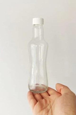 250 Ml Kapasiteye Sahip Şeffaf Cam Şişe Seti 6 Adet Açık Kahverengi