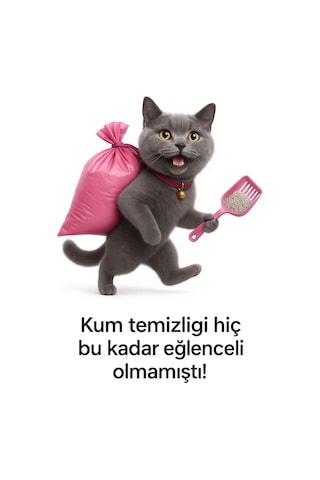 Florex Kedi Kumu Torbası Pratik, Büzgülü Tasarım, Ekstra Güçlü, Pudra Kokulu, 82x50 Cm, 7 Adet