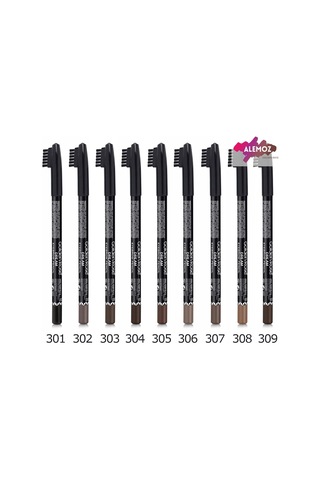 Golden Rose Dream Eyebrow Pencil No: 309 Brown - Şekillendirici Fırçalı Kaş Kalemi Sku: Smg8690010481986 0