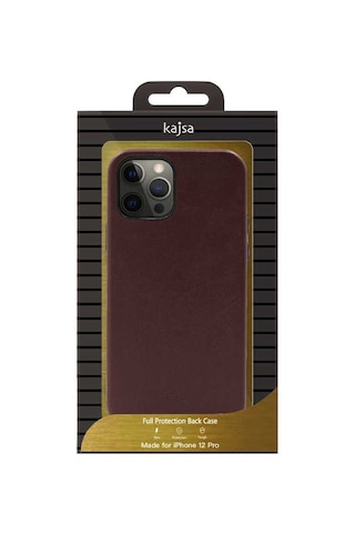 Kajsa Apple Uyumlu iPhone 12 Pro Kılıf Suni Deri Kajsa Crazy Horse Kapak ZORE-216511