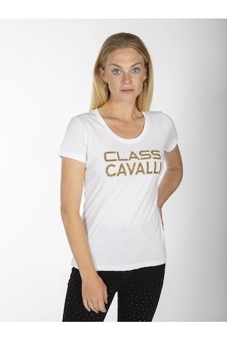 ROBERTO CAVALLI  Kadın T'shirt RRC5499L Beyaz