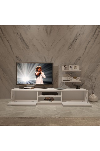 Decoraktiv Eko 4b Slm Dvd Tv Ünitesi Tv Sehpası Beyaz