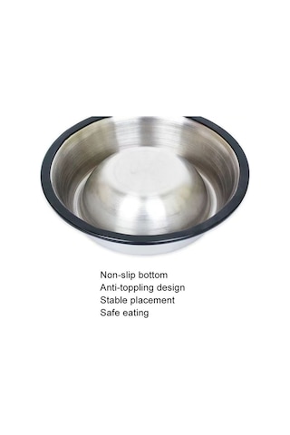 Cbtx Anti-uç Paslanmaz Çelik Hayvan Kasesi Kedi Köpek Maması Kabı Xl 22 Cm