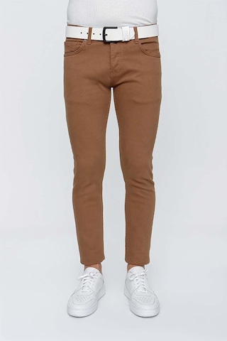 098 Kakao Jean Pantolon Kahverengi