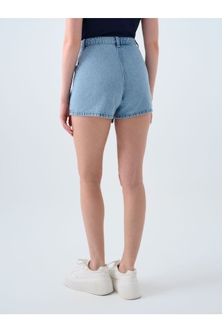 LOFT Regular Fit Kadın Şort Etek Denim
