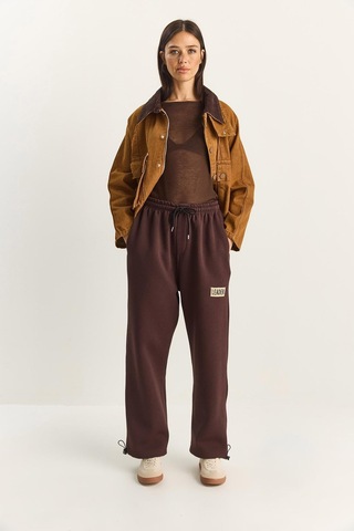 Shade Kadın Basic Jogger Relaxed Polarlı Eşofman Altı 60283860 - Kahverengi