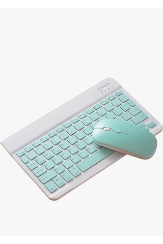 Samsung Galaxy Uyumlu Tab S8 Ultra Sm x900 Bluetooth Klavye Mouse Set Lazer