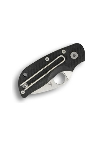 Spyderco Chicago Black G-10 Plainedge Kamp Çakı Siyah