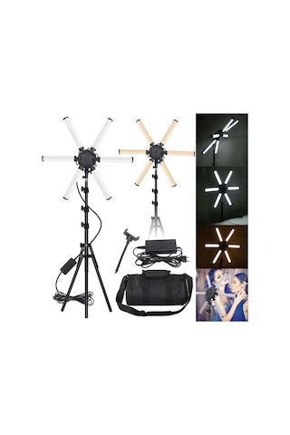 Megalux Yıldız Led Profesyonel Fotoğraf Video Youtuber Tiktoker Fenomen Çekim Sütüdyo Işığı