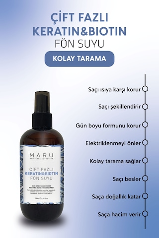 Maru Keratin&biotin Isı Koruyucu Spreyi 250 Ml
