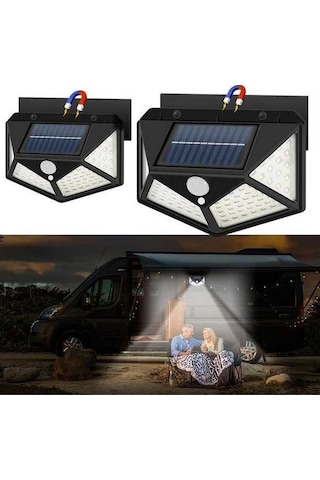 Trendooze 2 Adet Manyetik Hareketli Solar Led Karavan Işık Su Geçirmez Dış Mekan Aydınlatma Gaojunshop01 Model