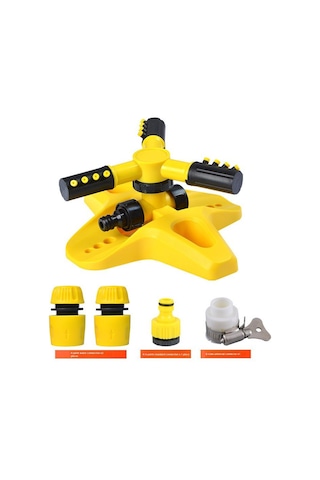 Mufunye Ev, Villa Ve Bahçe İçin 360 Derece Döner Otomatik Sulama Sprayerı - Çift Seri Bağlantı Özelliği, Hafif Ve Dayanıklı Malzeme