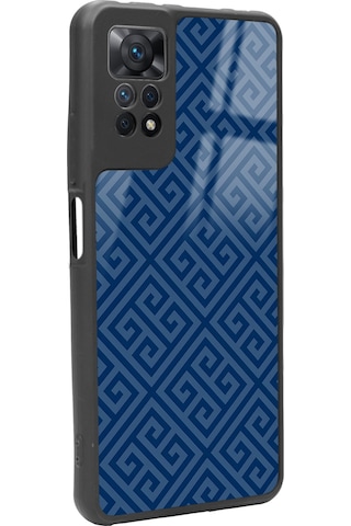 Xiaomi Redmi Note 12 Pro 4g Blue Motif Tasarımlı Glossy Telefon Kılıfı Siyah