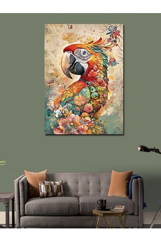 Kanvas Tablo Günebakan Çiçeği Ve Kuru Kafa 50cmx70cm