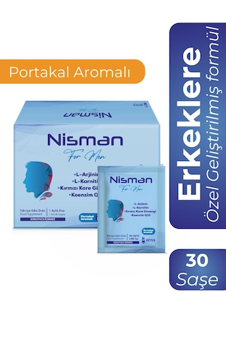 Nisman L-arjinin, L-karnitin, Kırmızı Kore Ginsengi Ve Koenzim Q10 Içeren Takviye Edici Gıda