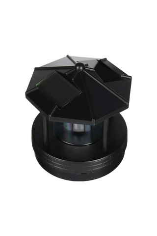 Parça Siyah Güneş Enerjili Işık Kulesi, Su Geçirmez, Led Döndürülebilir Güneş Enerjili