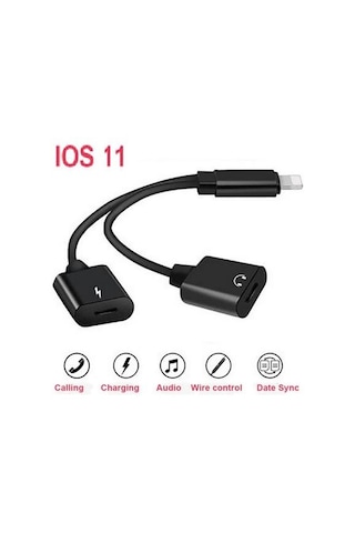 Lightning Kulaklık - Şarj Çoklayıcı Çevirici Dönüştürücü Adaptör