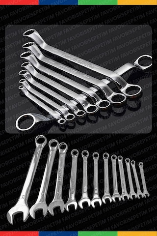 Çantalı Profesyonel Güçlü Sağlam Chrome Vanadium Çelik 12 Parça