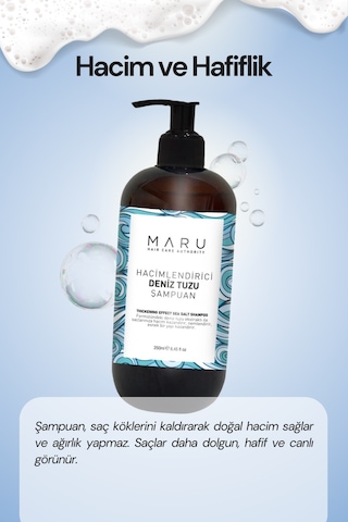 Maru Hacim Veren Deniz Tuzu Şampuanı 250 ML