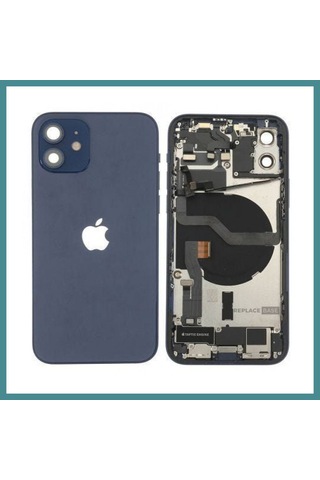Trendexa Apple iPhone Uyumlu 12 Uyumlu Full Dolu Kasa Lacivert Mac