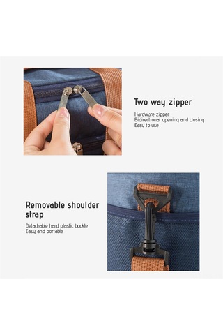 Padalink Çift Katmanlı Isı Yalıtımlı Büyük Kapasiteli Outdoor Piknik Çantası - Su Geçirmez Ve Taşınabilir Siyah